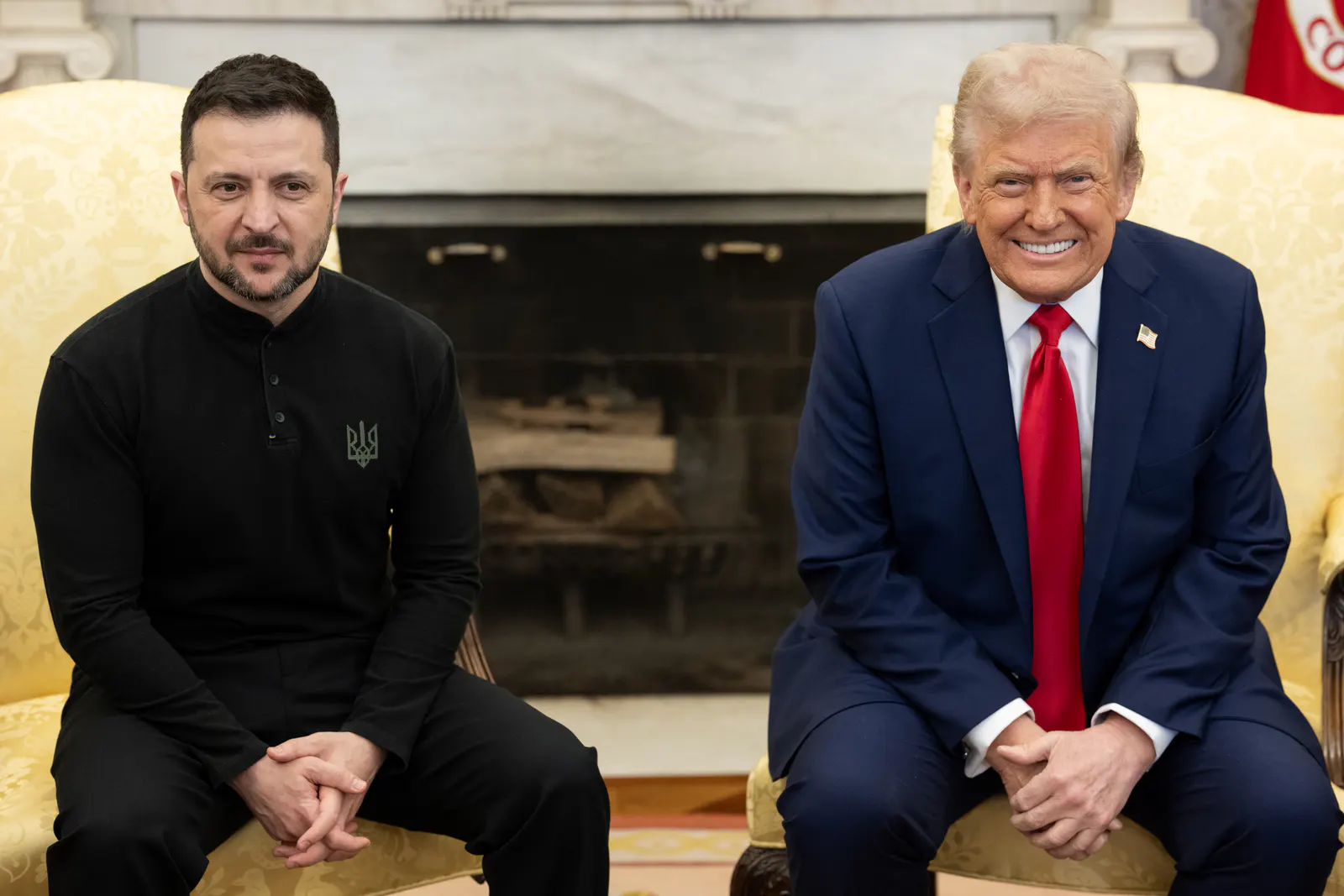 Donald Trump și Volodimir Zelenski la Casa Albă, în februarie 2025
