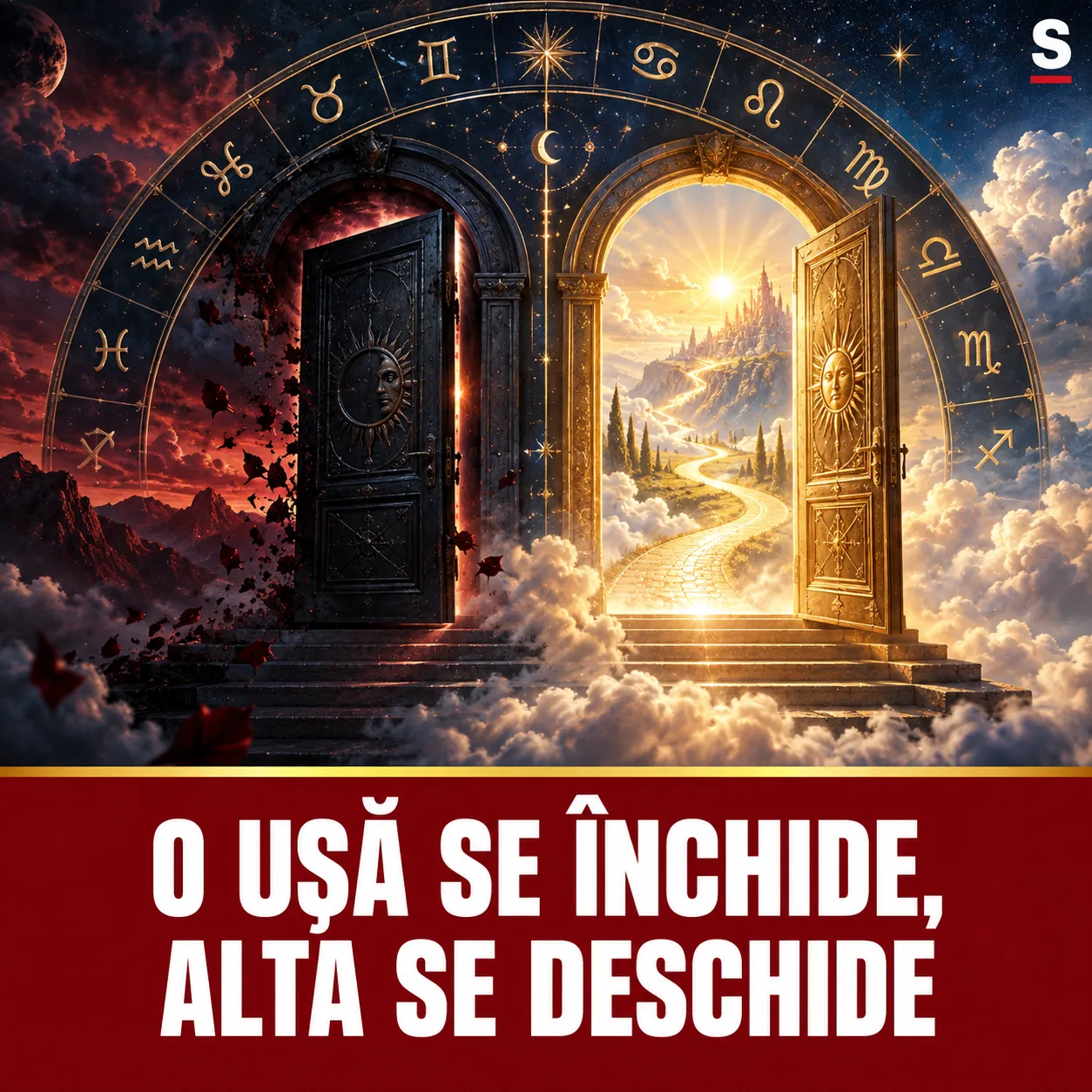 O ușă întunecată se închide și una aurie se deschide în mijlocul zodiacului
