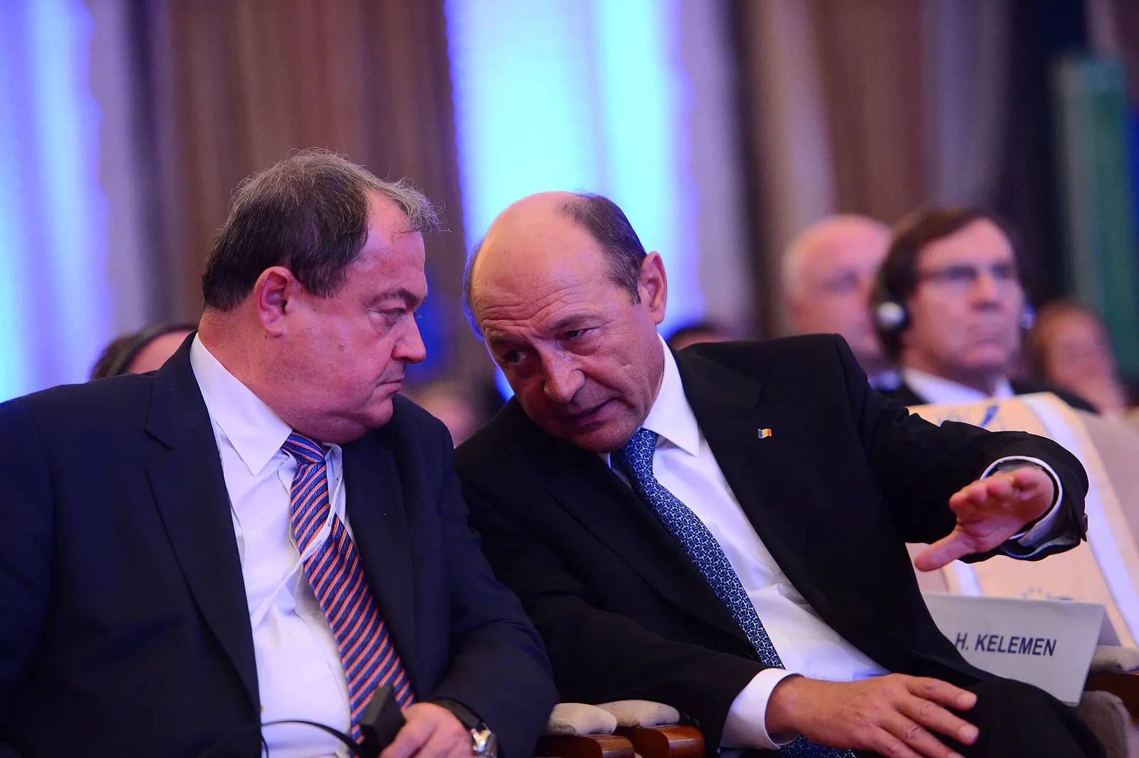 Traian Băsescu la o reuniune a Partidului Popular European, fotografie de arhivă